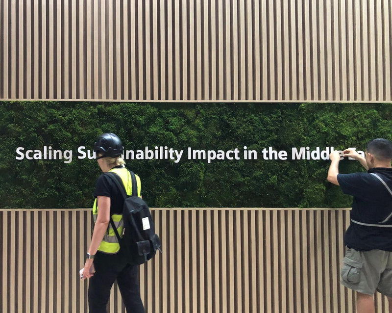 Moss Wall -Siemens event installation, WTC Dubai