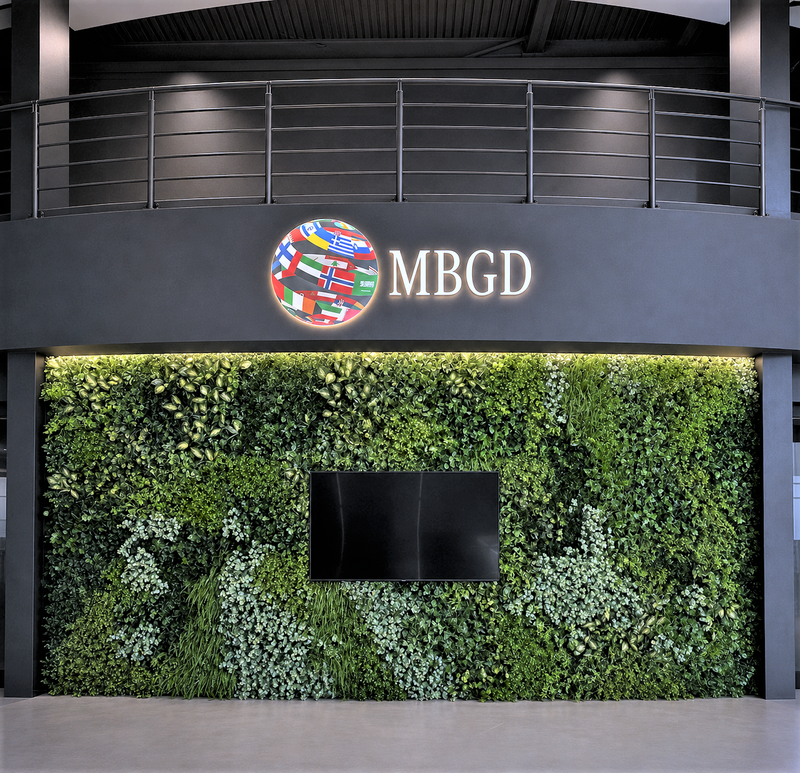 Artificial green wall - Mercedes-Benz Training Centre, Dubai