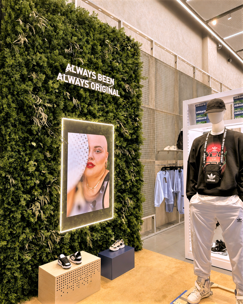 Preserved green wall - Adidas, Dubai Mall, Dubai