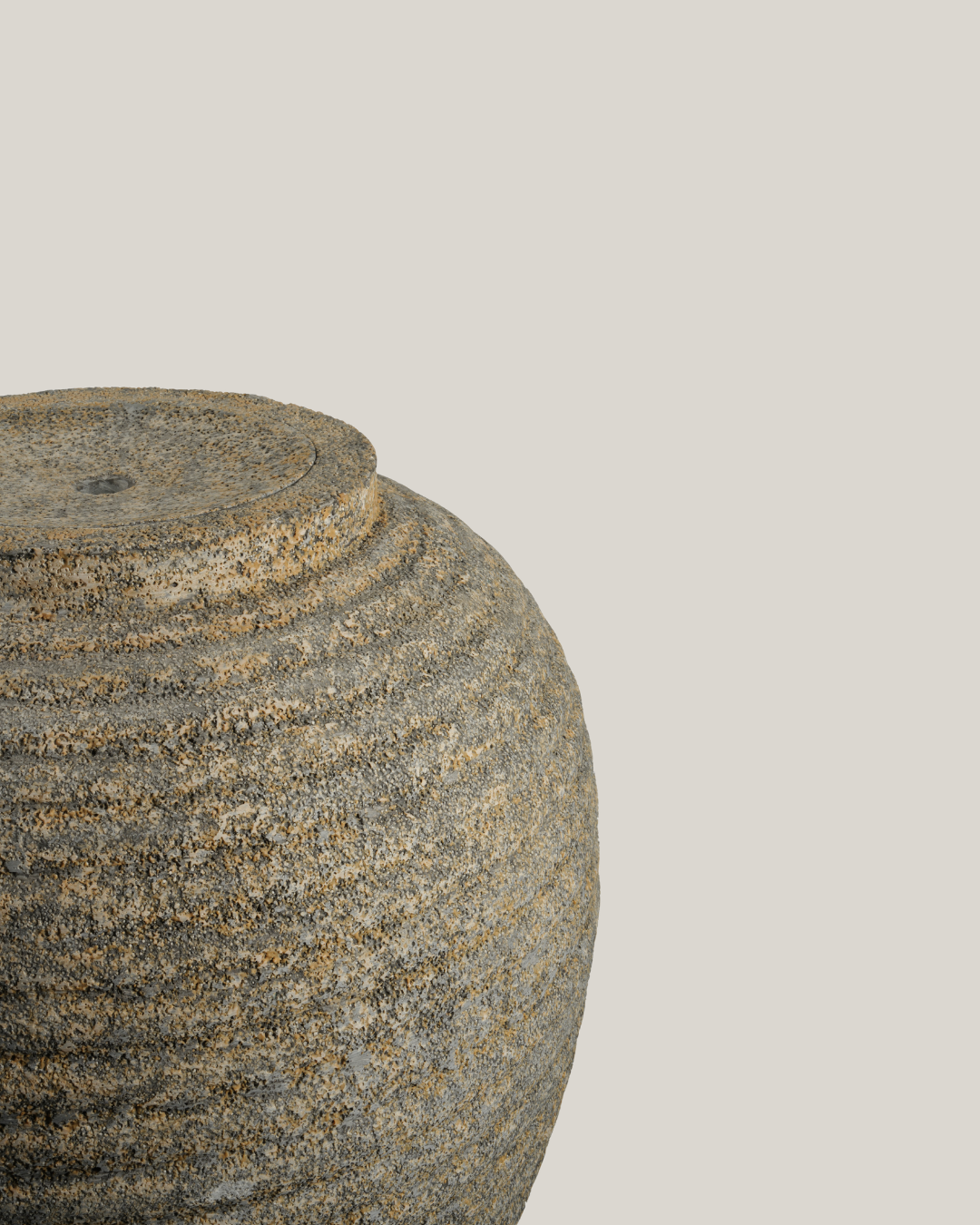 Alibaba Ribbed Antique Polystone