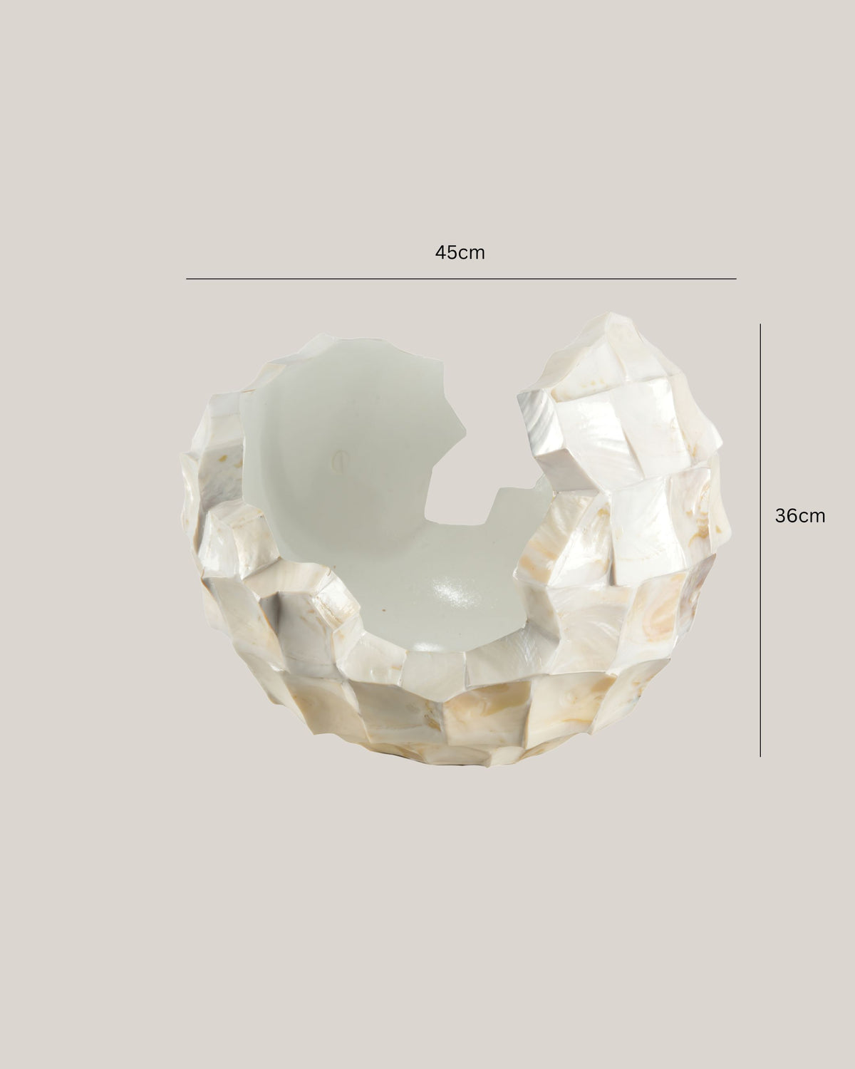 Broken Egg MOP White