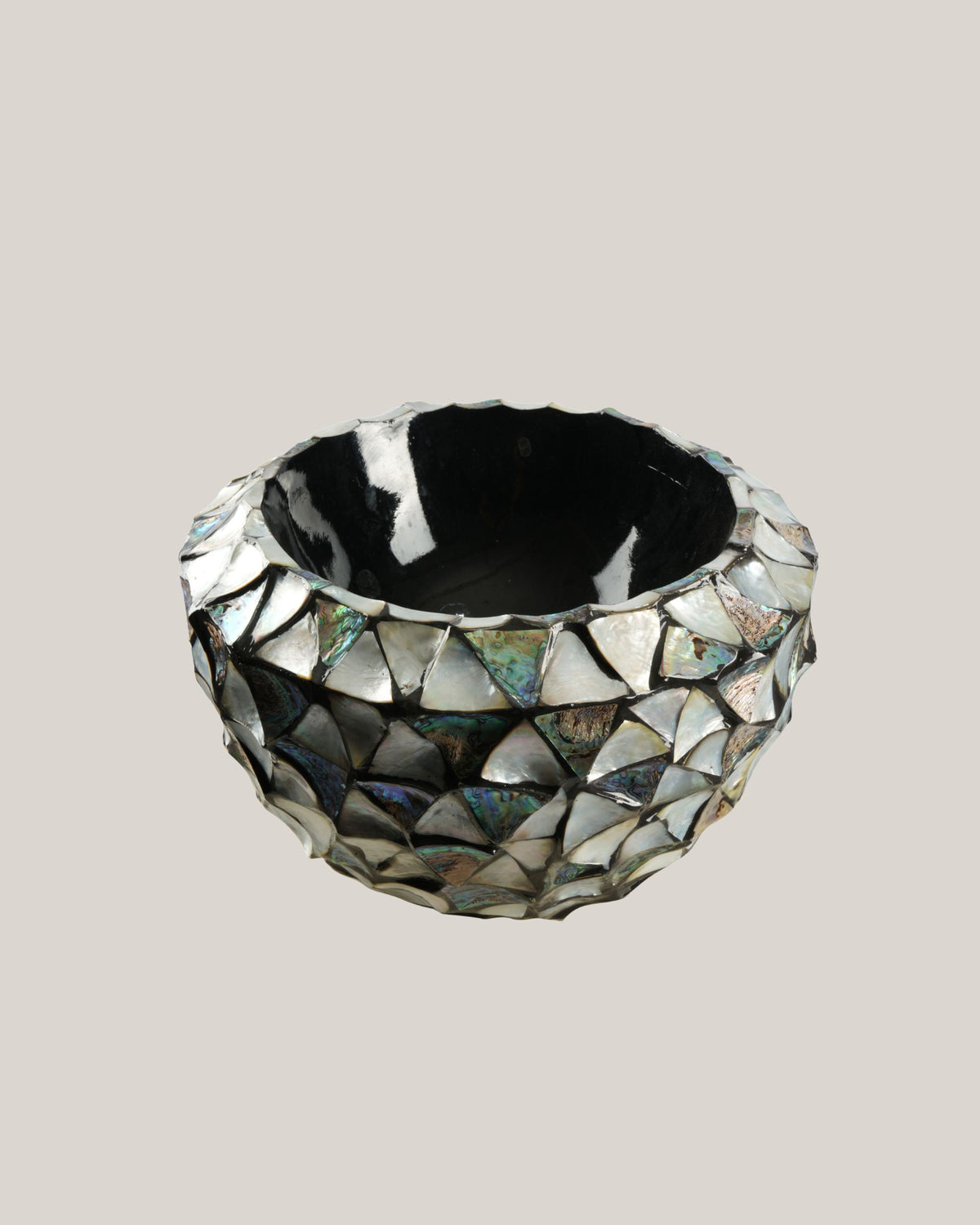Bowl Aurora MOP Silver Blue