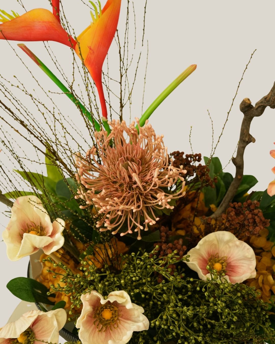 Ember Bloom Sculptural Floral Arrangement
