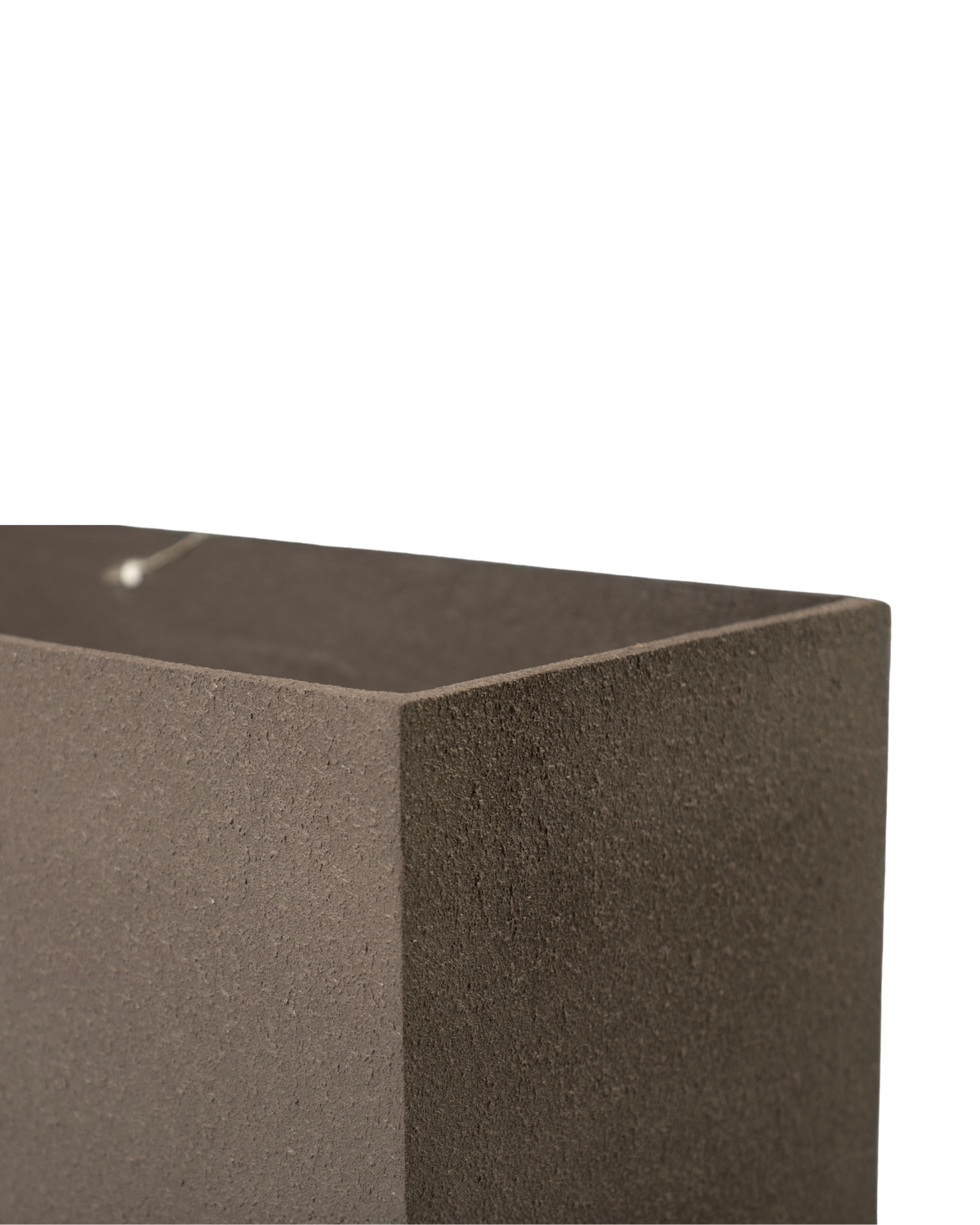 Cubo Planter Grinded Brown