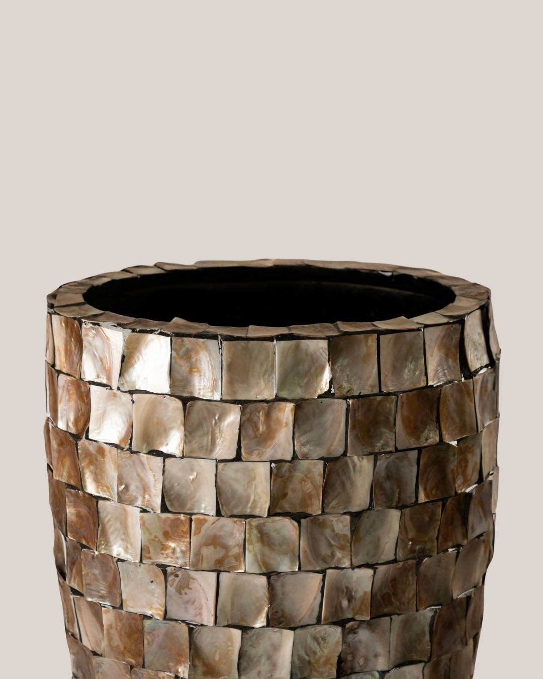 Teardrop Oval Brown