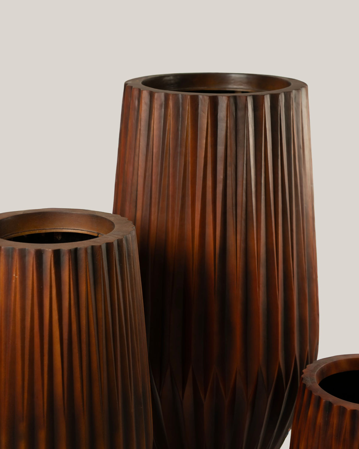 Redrop Quill Planter – Wood Look