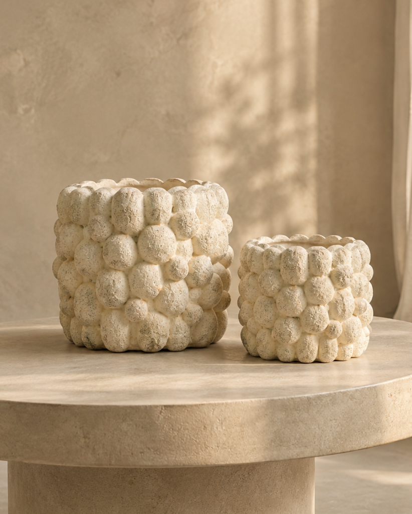 Pebble Textured Vase – Big & Small