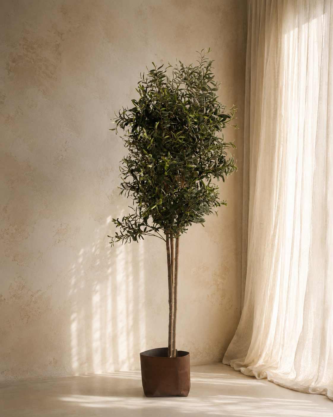 Artificial Olive Tree with Natural Trunk Multi Stem