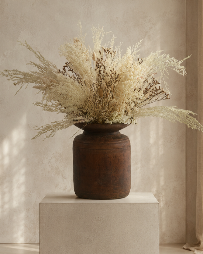 Ivory Dried Floral Arrangement