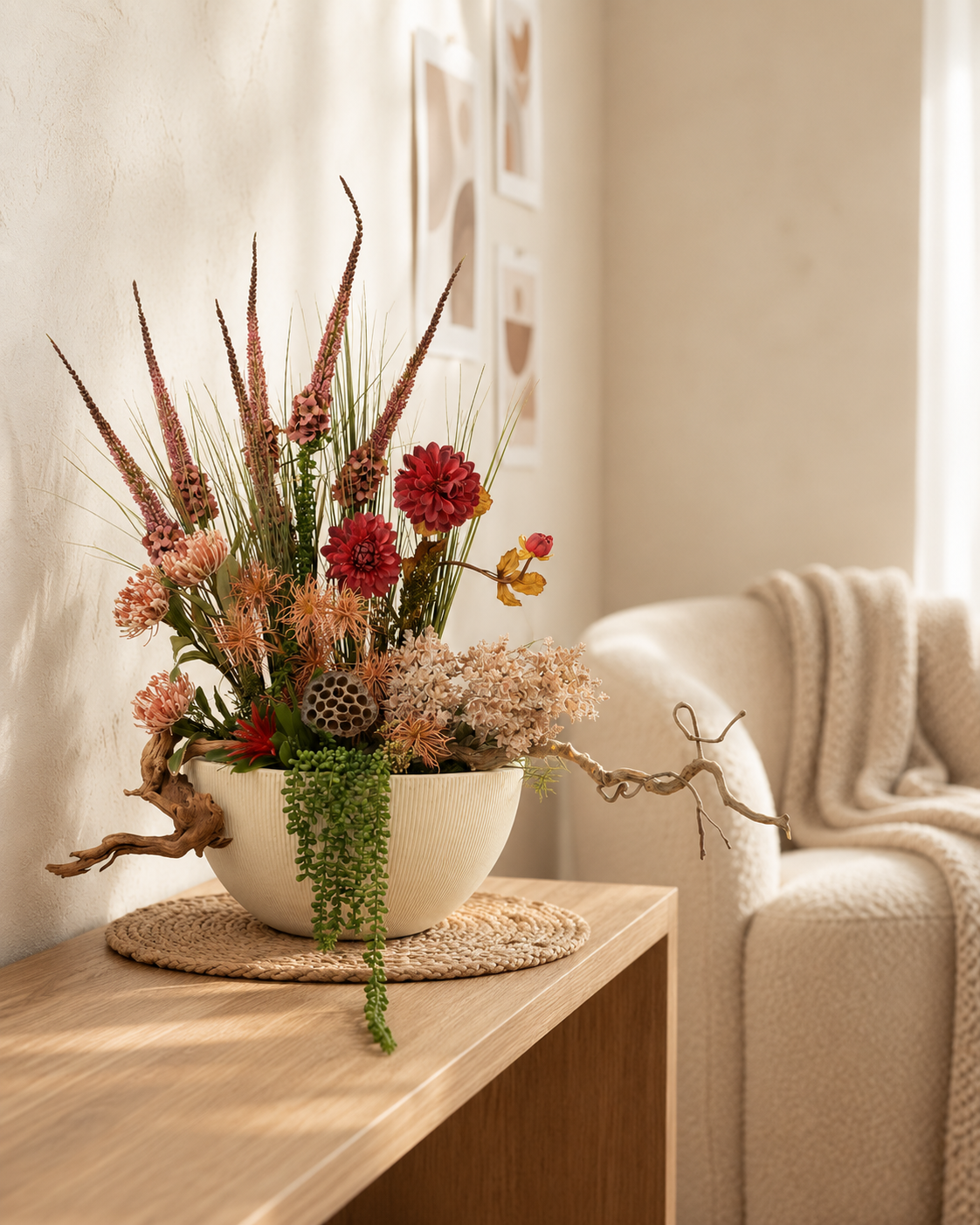 Crimson Wildwood Botanical Arrangement