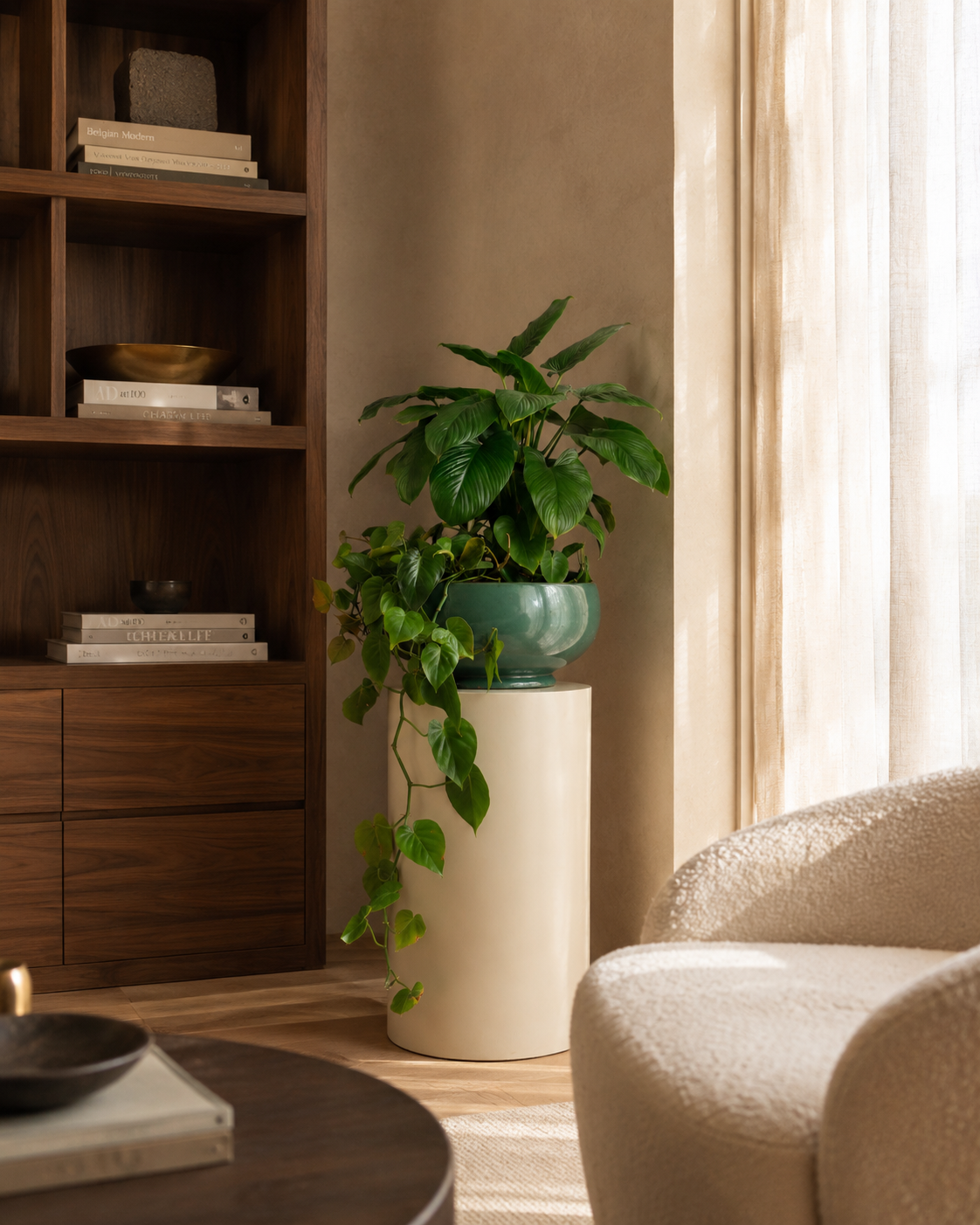Mixed Plants Arrangement with Bowl Green