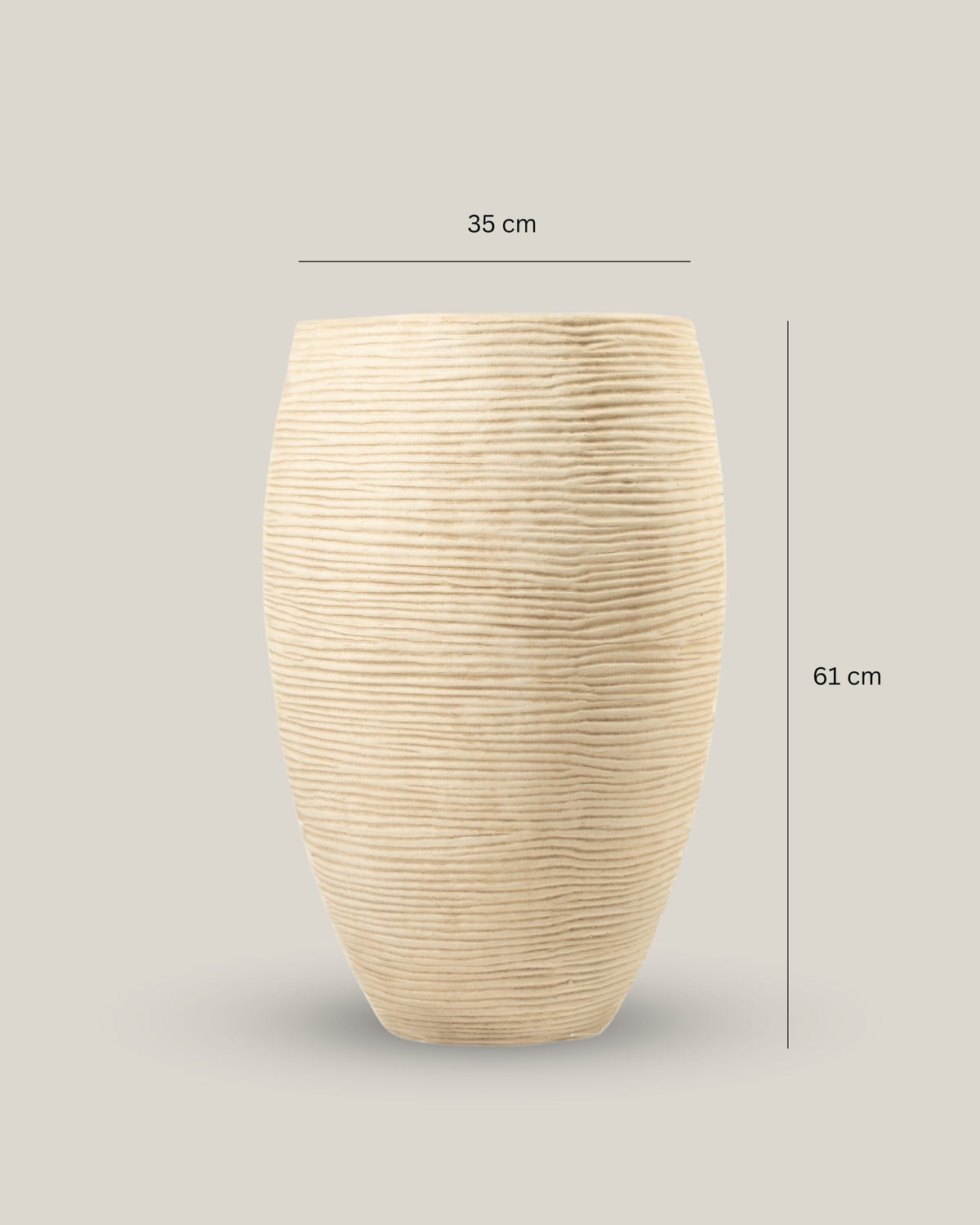Liner Ribbed Planter