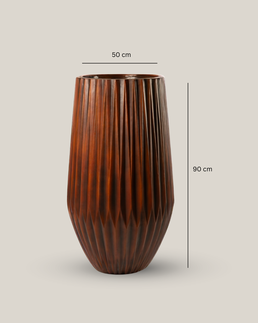 Redrop Quill Planter – Wood Look