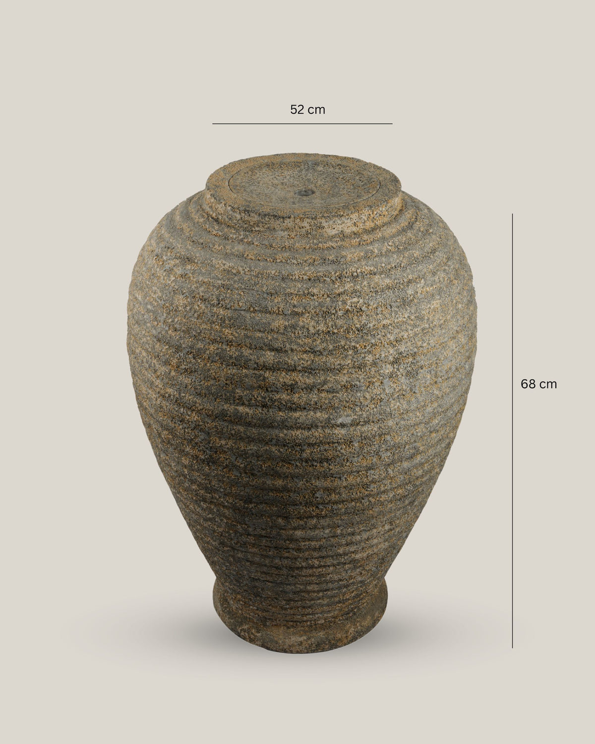 Alibaba Ribbed Antique Polystone