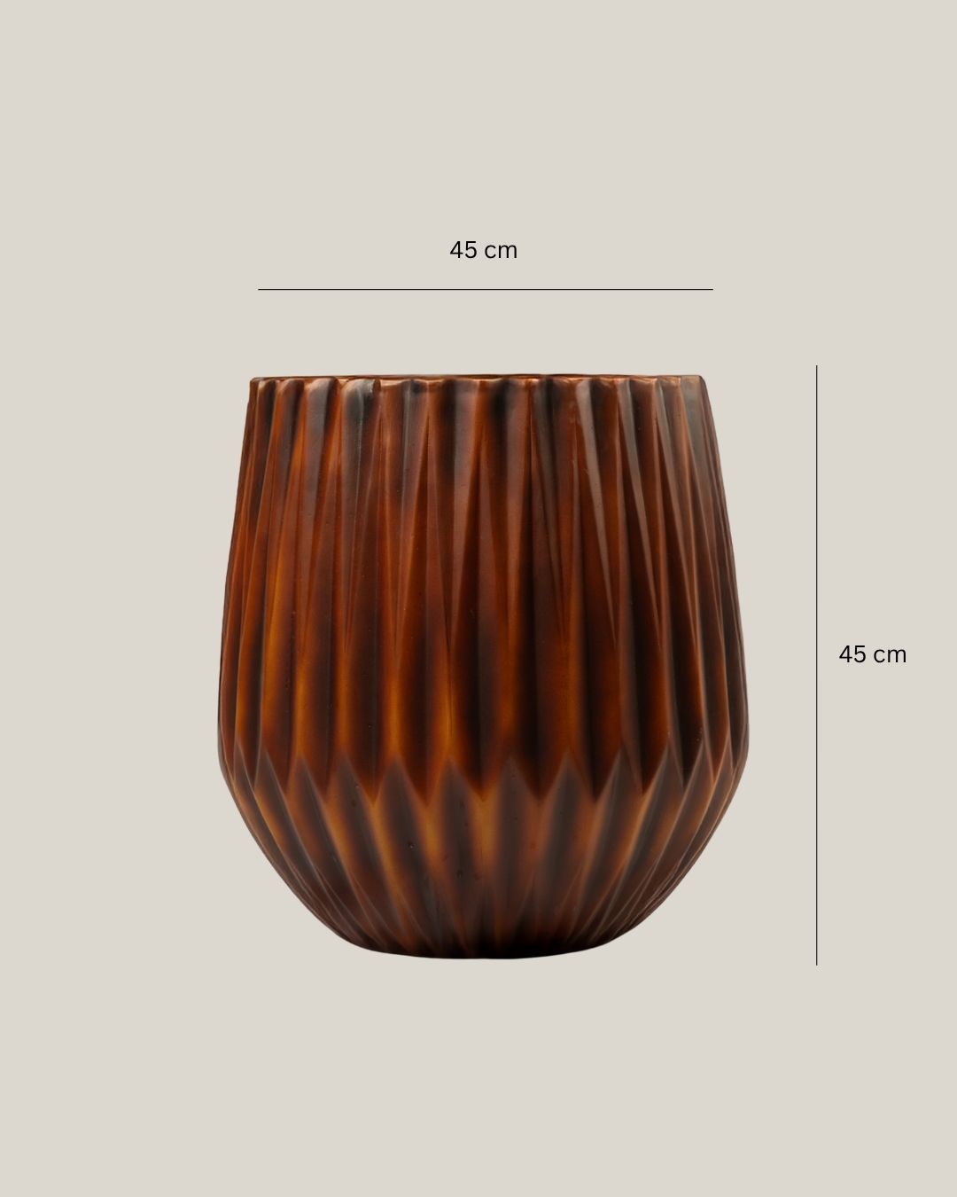 Redrop Quill Planter – Wood Look
