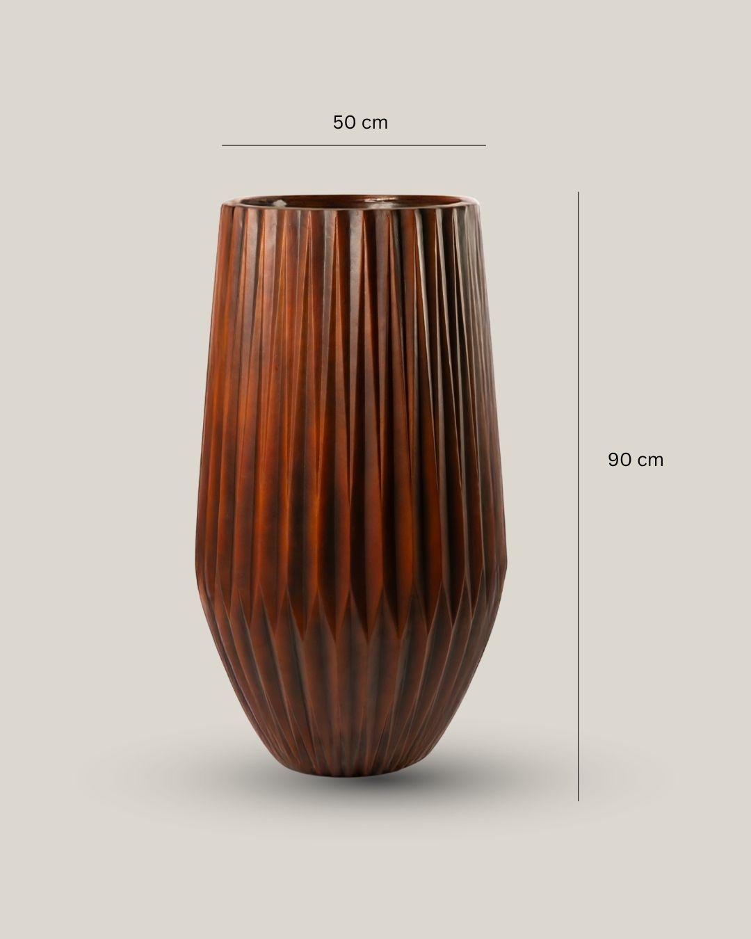 Redrop Quill Planter – Wood Look