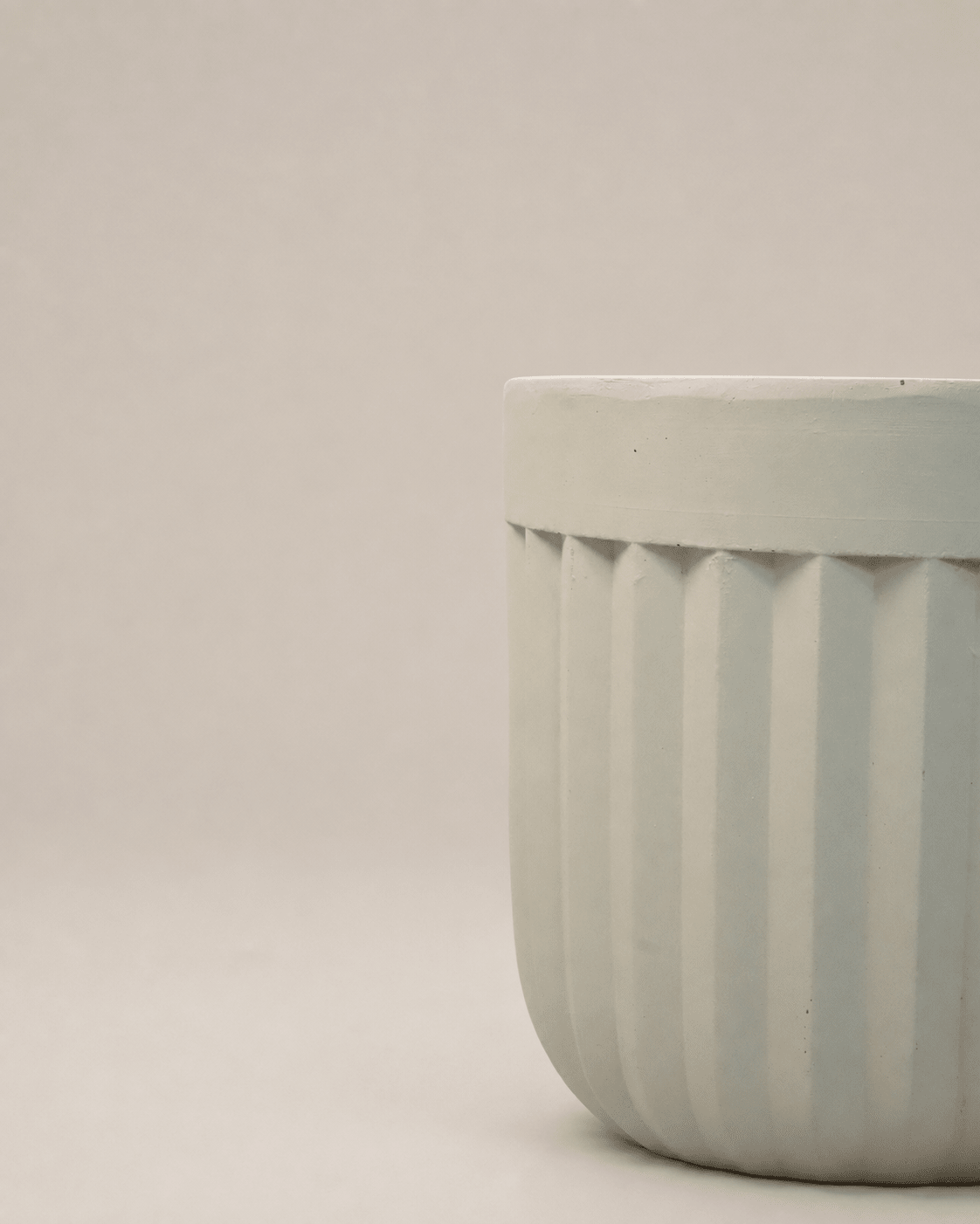 Fluted Fiberclay Pot - Folivana Store