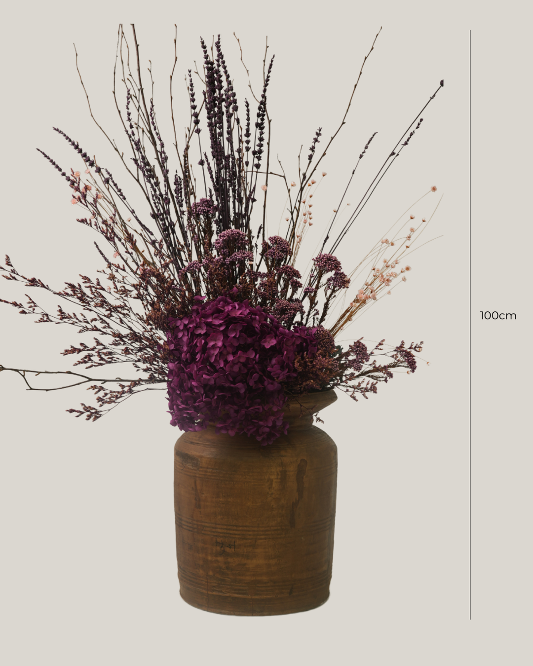 Magenta Hydrangea Arrangement