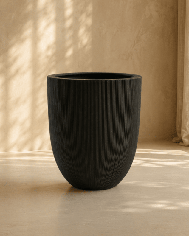 GD Tall Egg Pot Black - Folivana Store