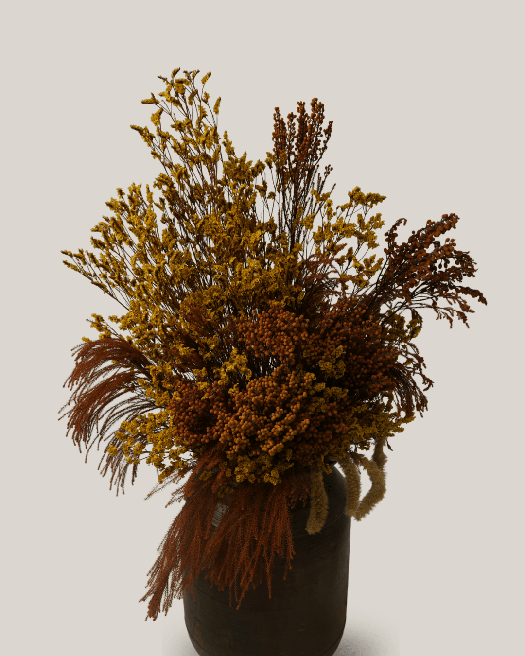 Harvest Ochre Dried Floral Arrangement - Folivana Store