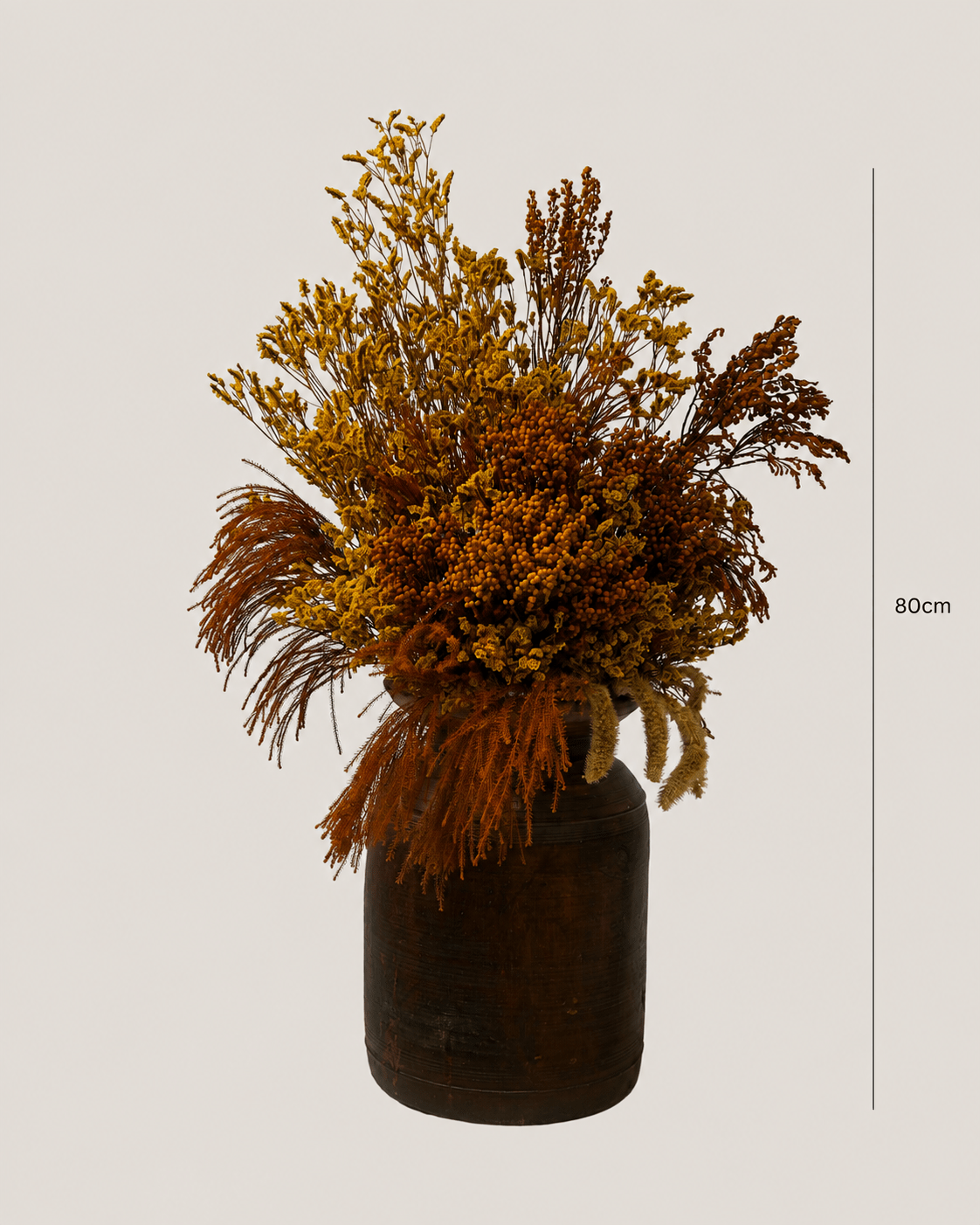 Harvest Ochre Dried Floral Arrangement - Folivana Store