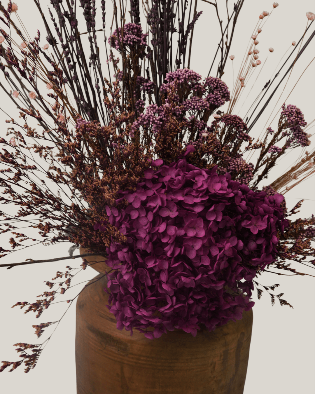 Magenta Hydrangea Arrangement - Folivana Store