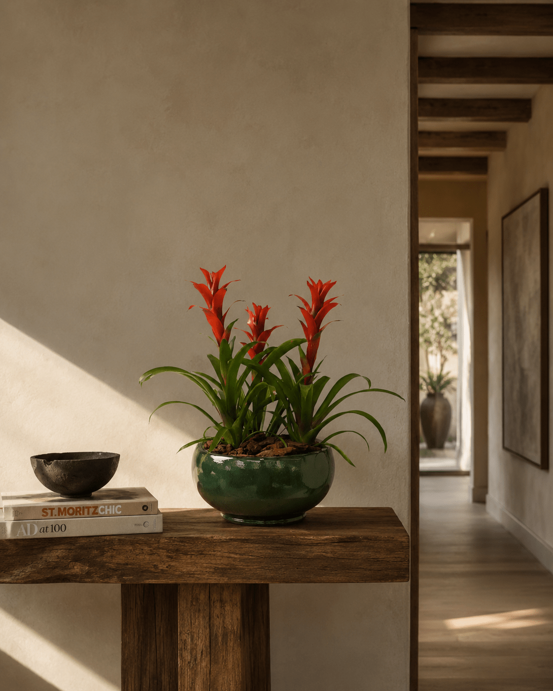 Mixed Plants Arrangement with Bowl Green - Folivana Store