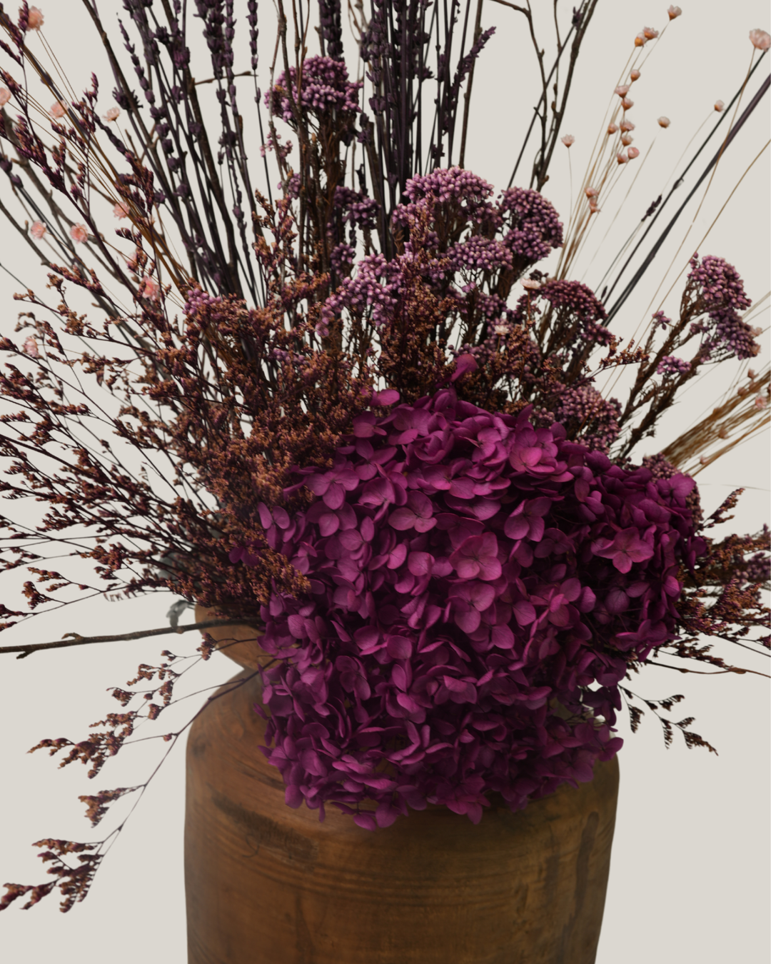 Magenta Hydrangea Arrangement